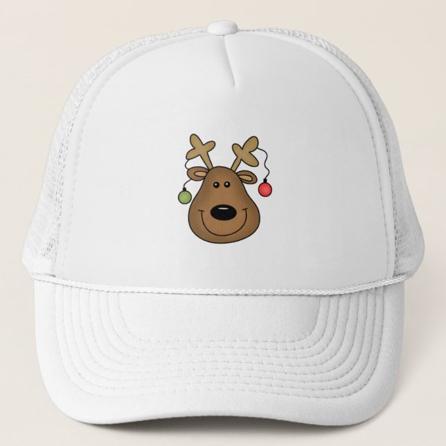 Holiday Reindeer Tshirts and Gifts Trucker Hat (Front)