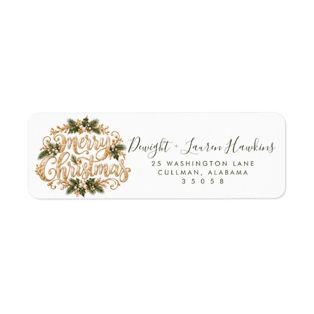 Holiday | Return Address Label (Front)