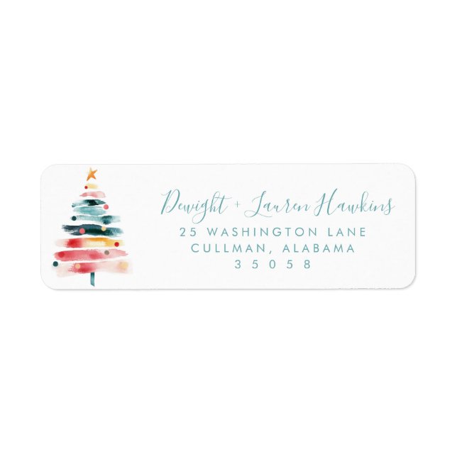 Holiday | Return Address Label (Front)