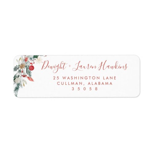 Holiday | Return Address Label