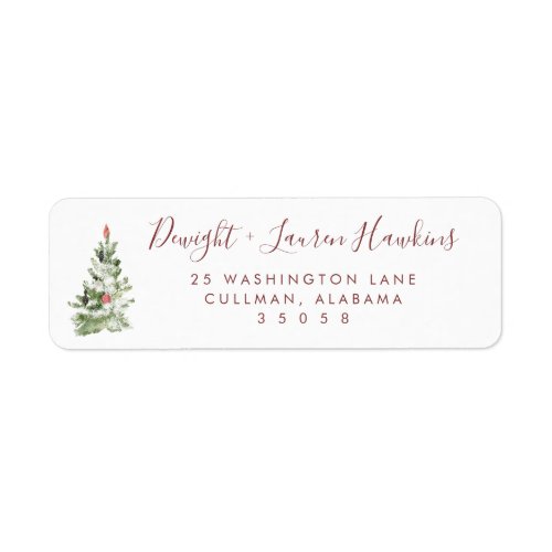 Holiday | Return Address Label