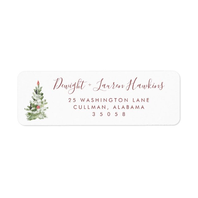 Holiday | Return Address Label (Front)