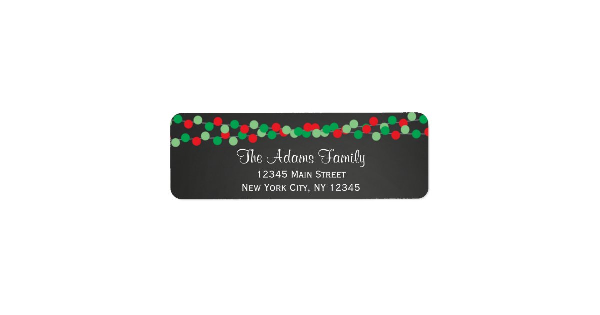 Holiday Return Address Labels | Zazzle