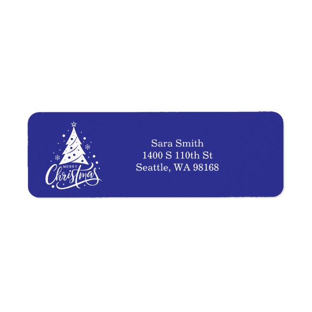 Holiday Return Address Labels (Front)