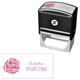 Holiday Return Address Self-inking Stamp
