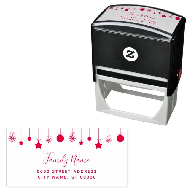 Holiday Return Address Self-inking Stamp (In Situ)