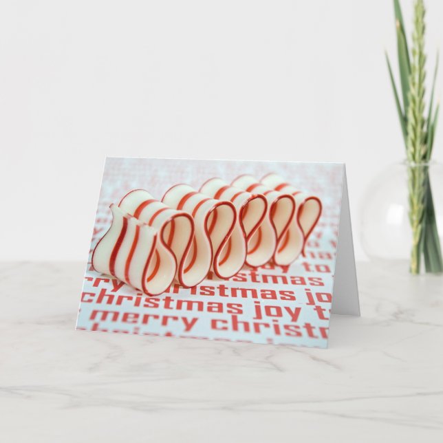 Holiday Ribbon Candy Card (Front)