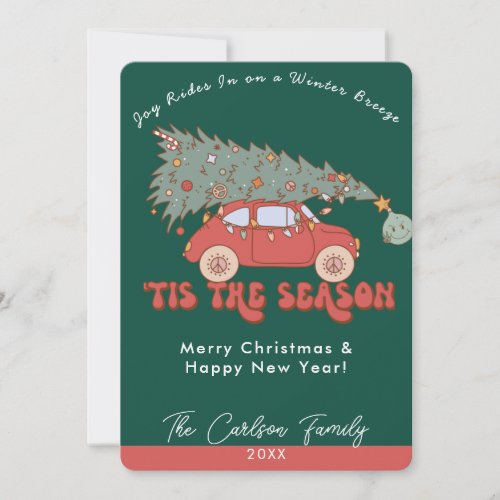 Holiday Roadtrip Christmas Greeting Card 
