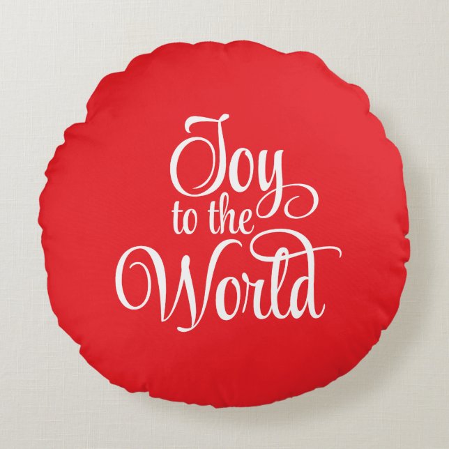 Holiday Round Pillow (Front)