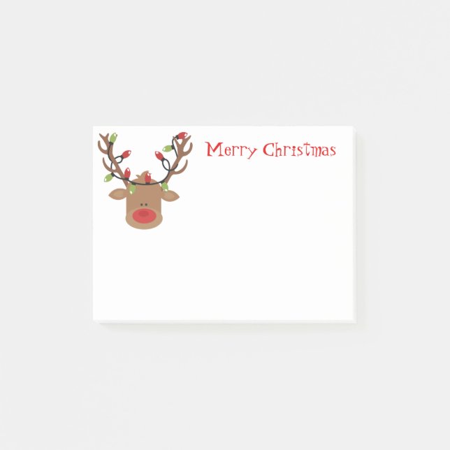 Holiday Rudolph Post-it Notes (Front)