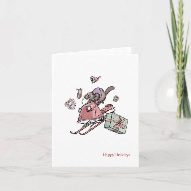 Holiday Rush Christmas Card (Front)