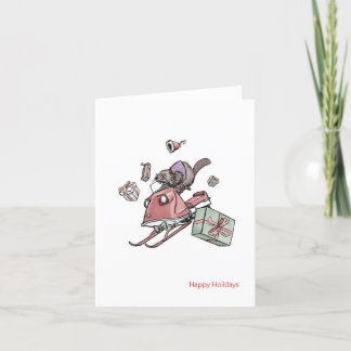 Holiday Rush Christmas Card