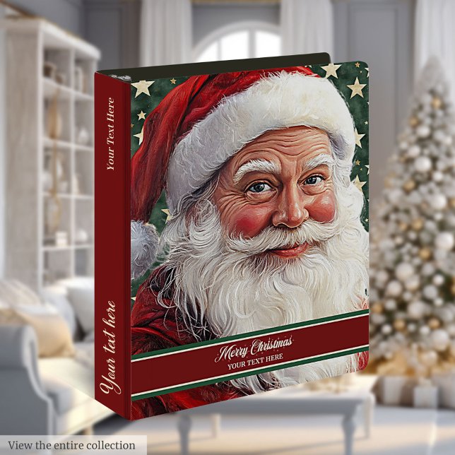 Holiday Santa Claus Christmas Planner Book 3 Ring Binder (Holiday Santa Claus Christmas Planner Book)