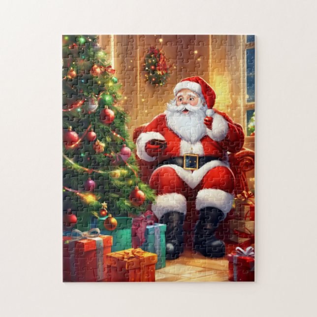 Holiday Santa Game Puzzle  (Vertical)