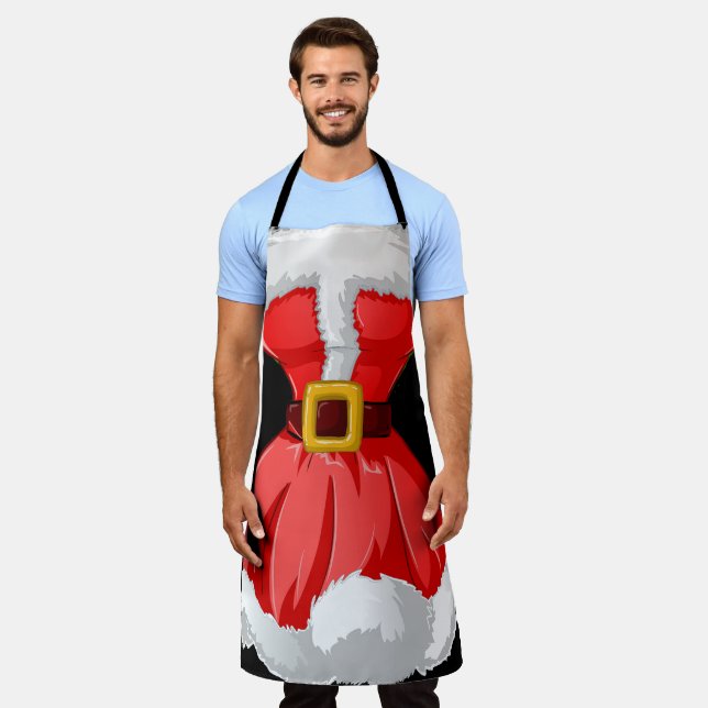 Holiday Santa Humor  Apron (Worn)