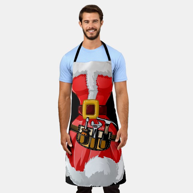 Holiday Santa Humor  Apron (Worn)