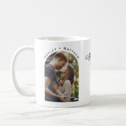 Holiday Save the Date Couples Photo Coffee Mug
