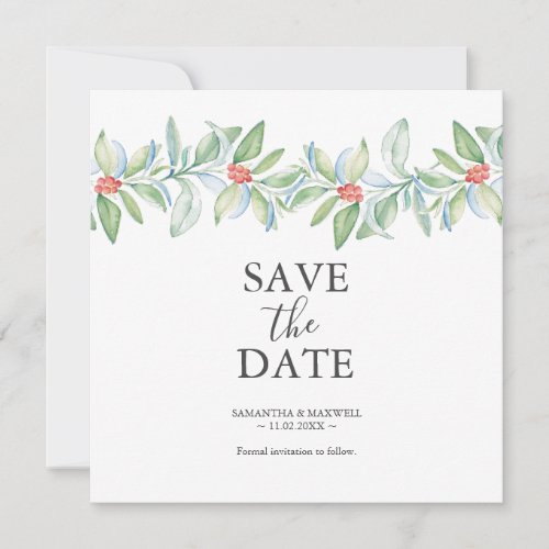 Holiday Save The Date Invitations