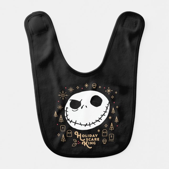 Holiday Scare King Baby Bib (Front)