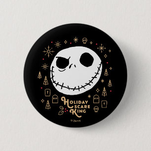 Holiday Scare King Button