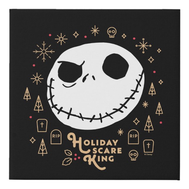 Holiday Scare King Faux Canvas Print (Front)