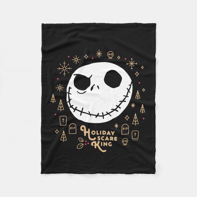 Holiday Scare King Fleece Blanket (Front)
