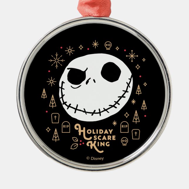 Holiday Scare King Metal Ornament (Front)