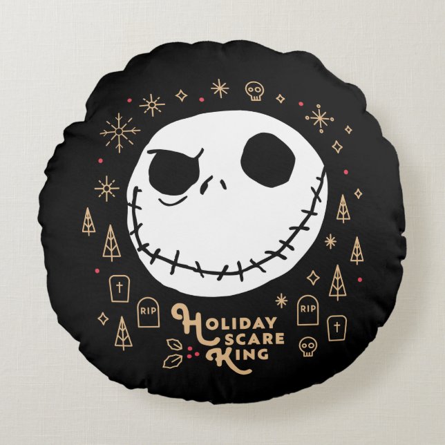 Holiday Scare King Round Pillow (Front)