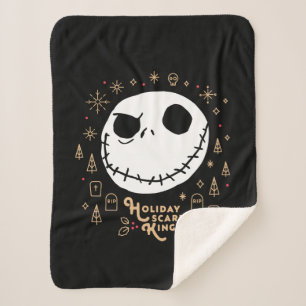 Holiday Scare King Sherpa Blanket