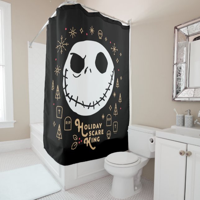 Holiday Scare King Shower Curtain (In Situ)