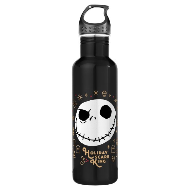 Holiday Scare King Stainless Steel Water Bottle (Front)