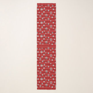 Holiday Scarves Classic Christmas Knit Print Scarf