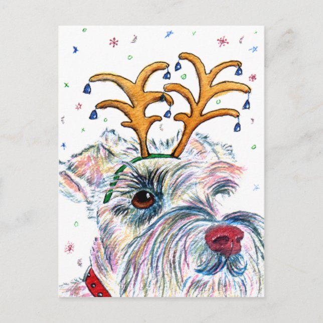 Holiday Schnauzer Postcards (Front)
