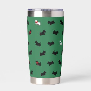 Holiday Scottish Terrier Tumbler by suncookiez at Zazzle