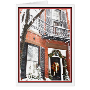 Holiday Season: Beacon Hill- Boston MA Cards