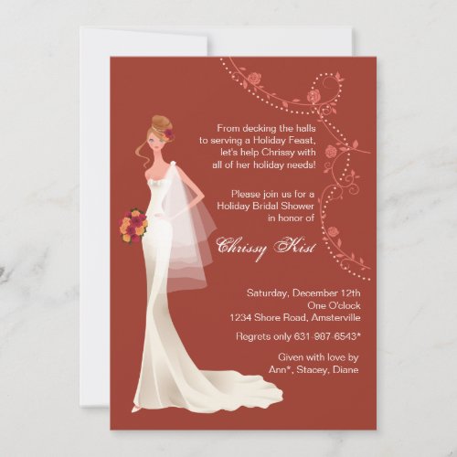 Holiday Season - Bridal Shower Invitation
