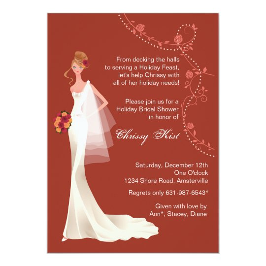 Holiday Season - Bridal Shower Invitation