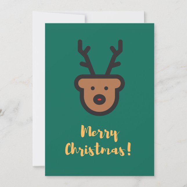 Holiday Season, Christmas, Cute Reindeer (Front)