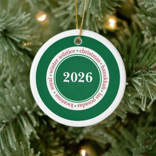 Holiday Season Custom Ornament
