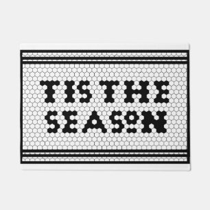Holiday Season Farmhouse Tile Design Doormat