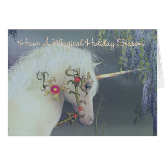 Unicorn Christmas Cards - Greeting &amp; Photo Cards | Zazzle