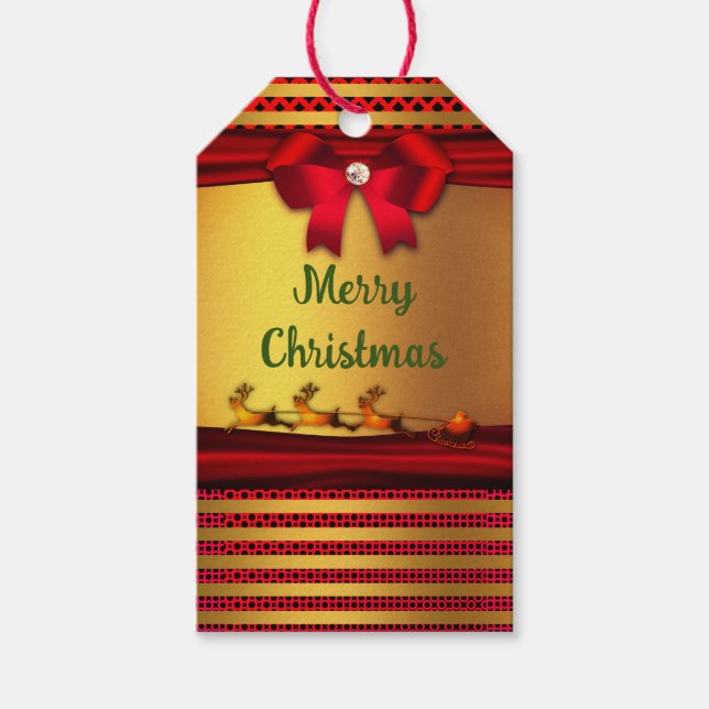 Holiday Season -  Merry Christmas Gift Tags (Front)