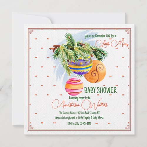 Holiday Season Square Invitation