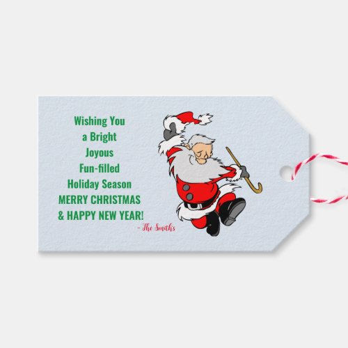 Holiday Season Wishes Happy New Year Gift Tags