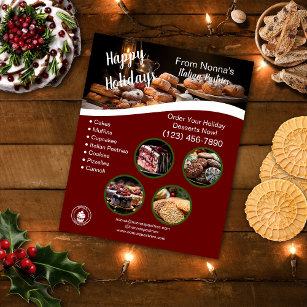 Holiday Seasonal Pastry   Bakery  Flyer