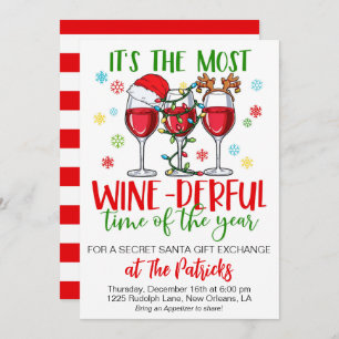 Holiday Secret Santa Party Invitation