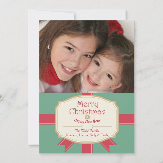Holiday Sentiments Photo Card (Front)