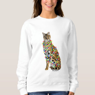 Holiday serval sweatshirt