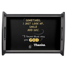 Holiday Serving trays Christian Women Faith God