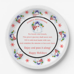 Holiday Sharing Custom Paper Plates